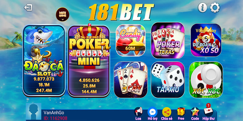 Lợi ích khi tham gia chơi game bài 181bet